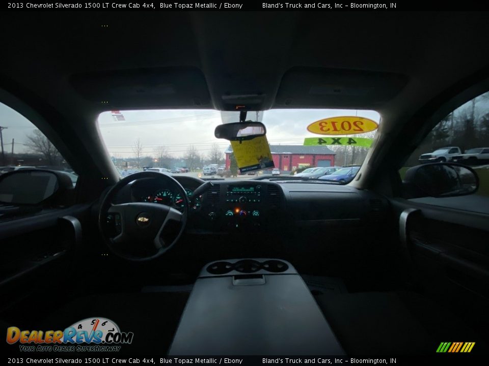 2013 Chevrolet Silverado 1500 LT Crew Cab 4x4 Blue Topaz Metallic / Ebony Photo #13