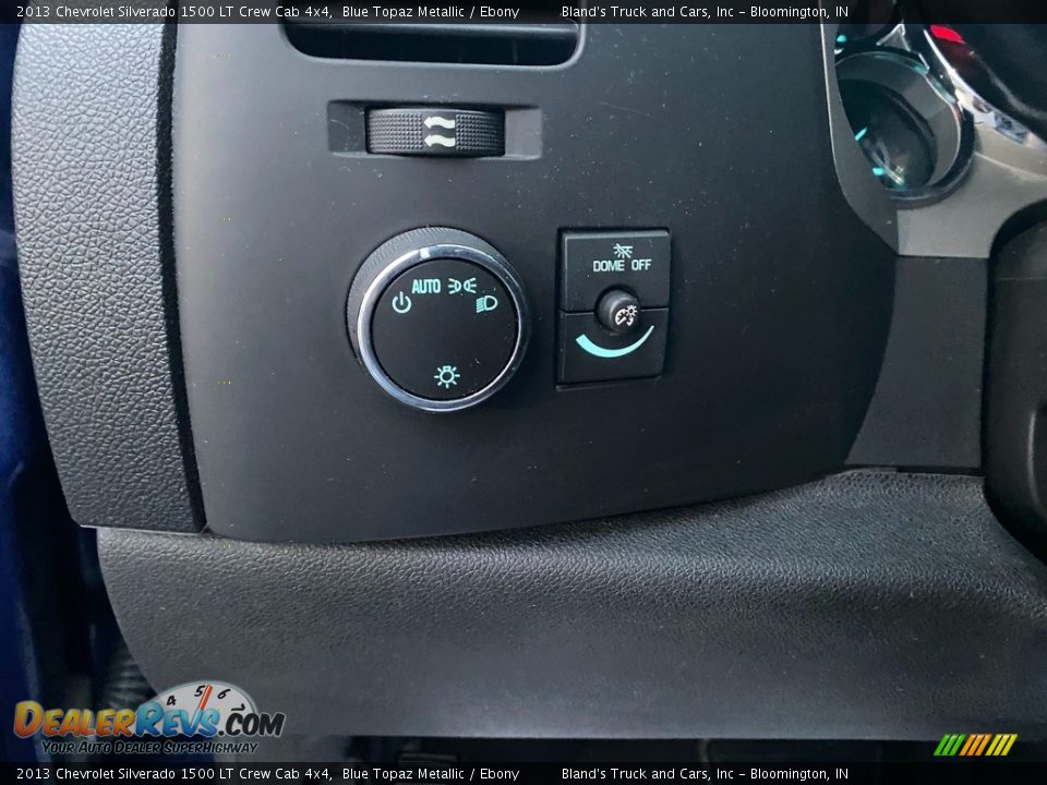 2013 Chevrolet Silverado 1500 LT Crew Cab 4x4 Blue Topaz Metallic / Ebony Photo #14
