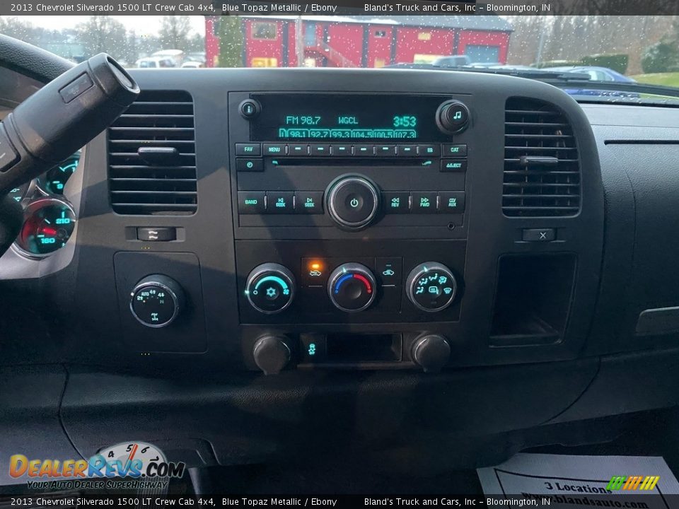 2013 Chevrolet Silverado 1500 LT Crew Cab 4x4 Blue Topaz Metallic / Ebony Photo #15