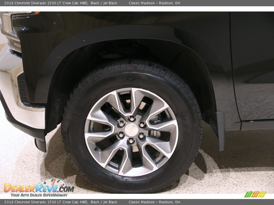 2019 Chevrolet Silverado 1500 LT Crew Cab 4WD Black / Jet Black Photo #22