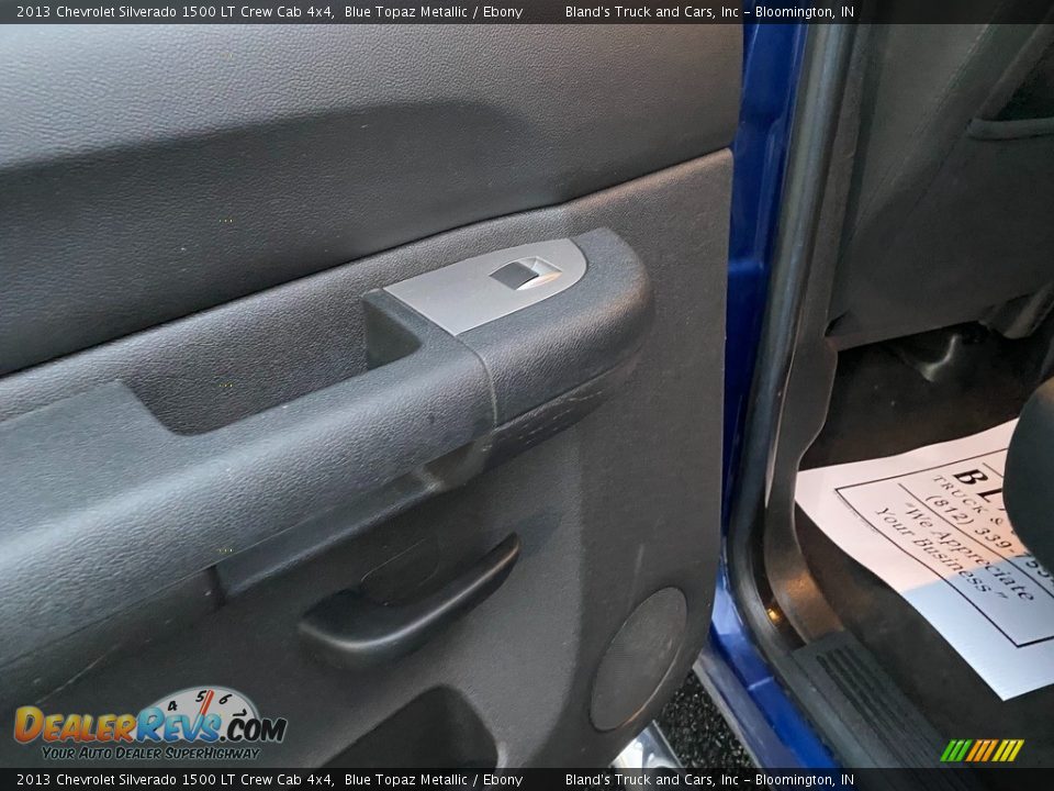 2013 Chevrolet Silverado 1500 LT Crew Cab 4x4 Blue Topaz Metallic / Ebony Photo #19
