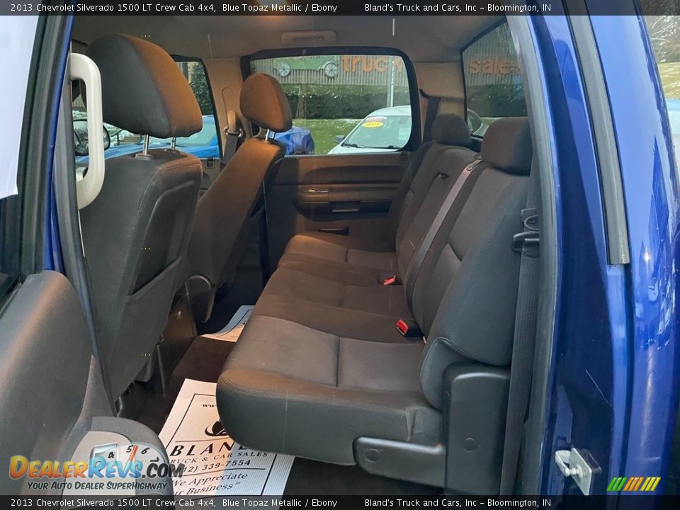 2013 Chevrolet Silverado 1500 LT Crew Cab 4x4 Blue Topaz Metallic / Ebony Photo #20