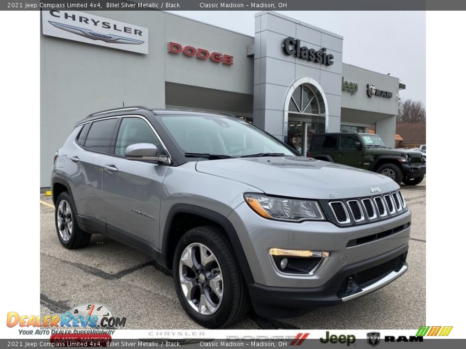 2021 Jeep Compass Limited 4x4 Billet Silver Metallic / Black Photo #1