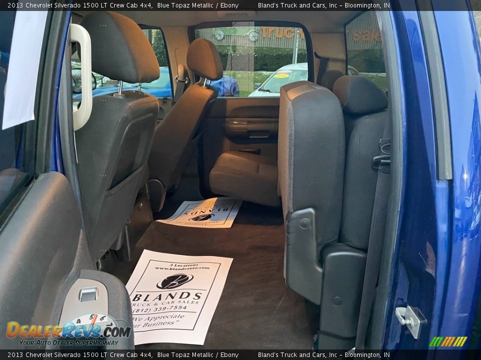 2013 Chevrolet Silverado 1500 LT Crew Cab 4x4 Blue Topaz Metallic / Ebony Photo #21