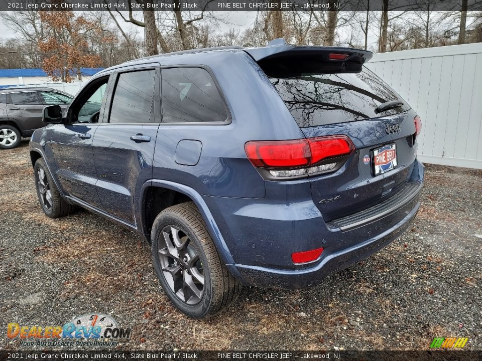 2021 Jeep Grand Cherokee Limited 4x4 Slate Blue Pearl / Black Photo #6