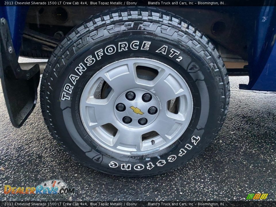 2013 Chevrolet Silverado 1500 LT Crew Cab 4x4 Blue Topaz Metallic / Ebony Photo #24