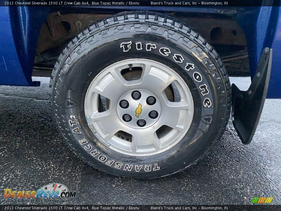 2013 Chevrolet Silverado 1500 LT Crew Cab 4x4 Blue Topaz Metallic / Ebony Photo #25