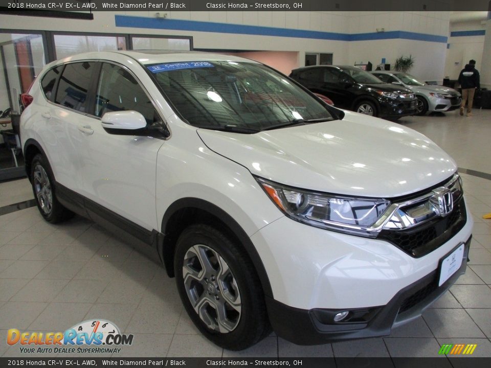 2018 Honda CR-V EX-L AWD White Diamond Pearl / Black Photo #3