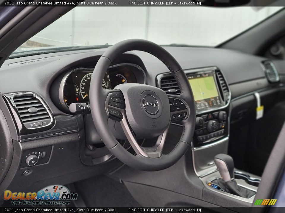 2021 Jeep Grand Cherokee Limited 4x4 Slate Blue Pearl / Black Photo #12