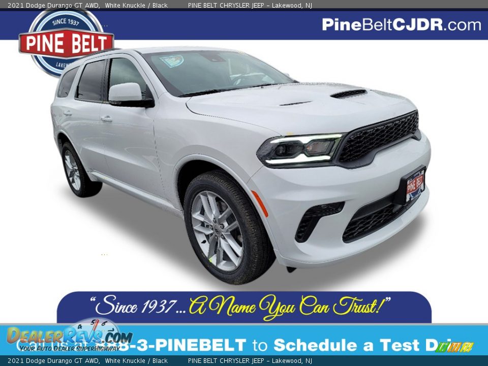 2021 Dodge Durango GT AWD White Knuckle / Black Photo #1