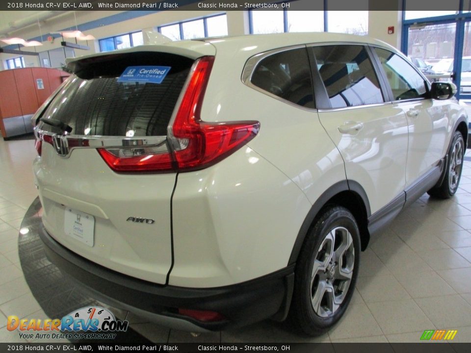 2018 Honda CR-V EX-L AWD White Diamond Pearl / Black Photo #7