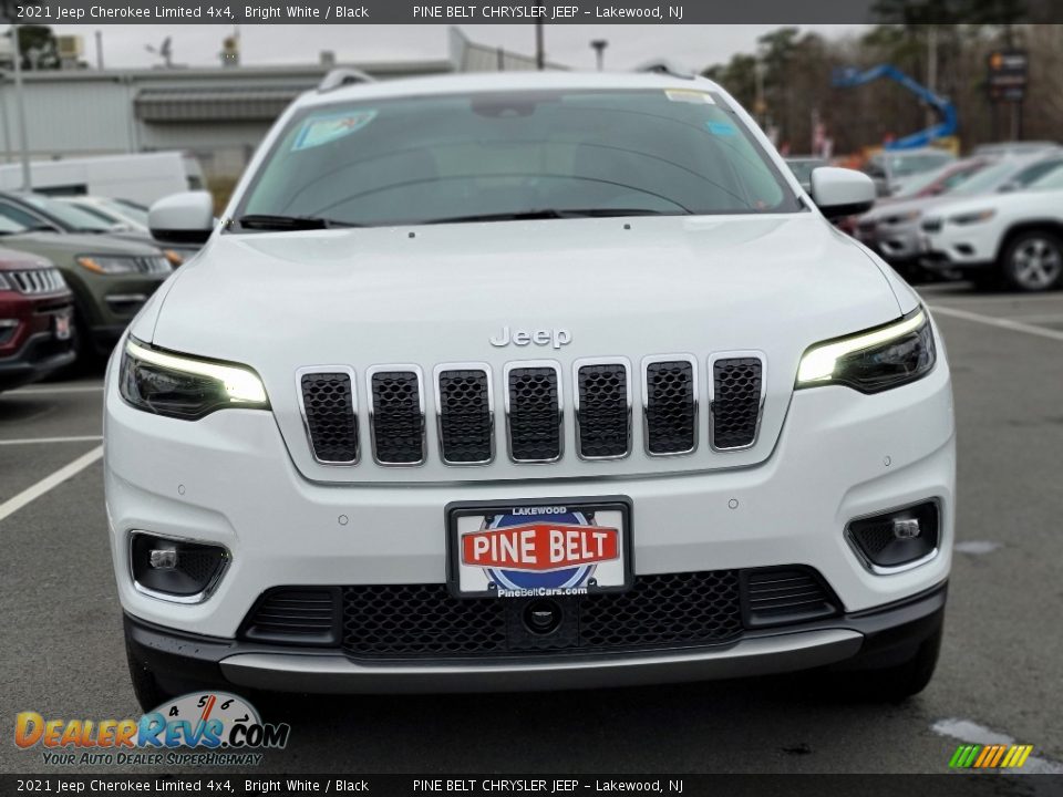 2021 Jeep Cherokee Limited 4x4 Bright White / Black Photo #3