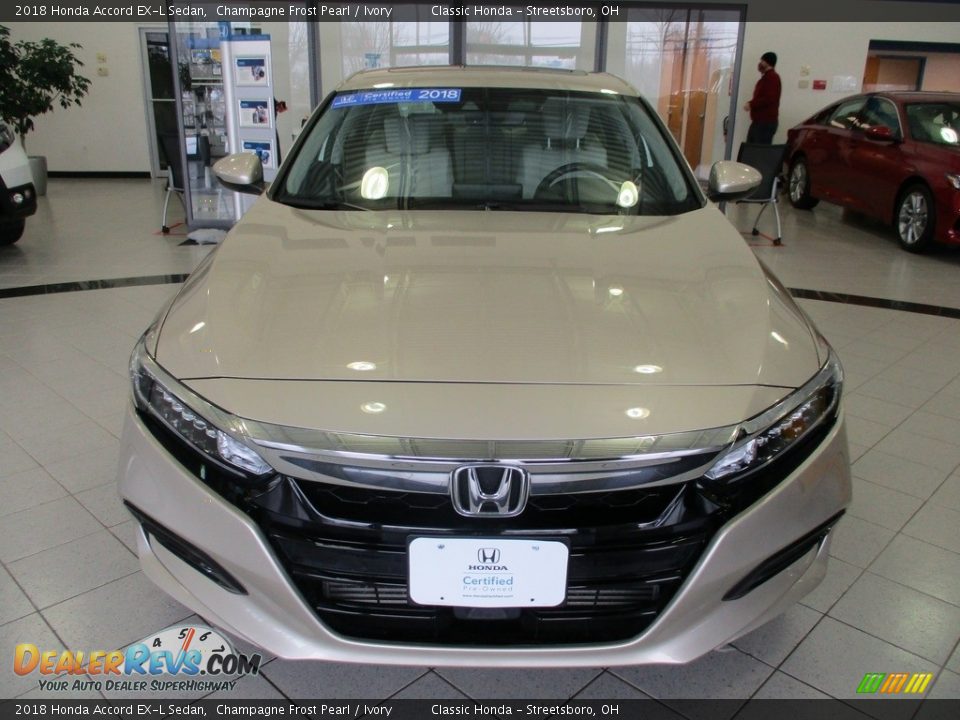 2018 Honda Accord EX-L Sedan Champagne Frost Pearl / Ivory Photo #2