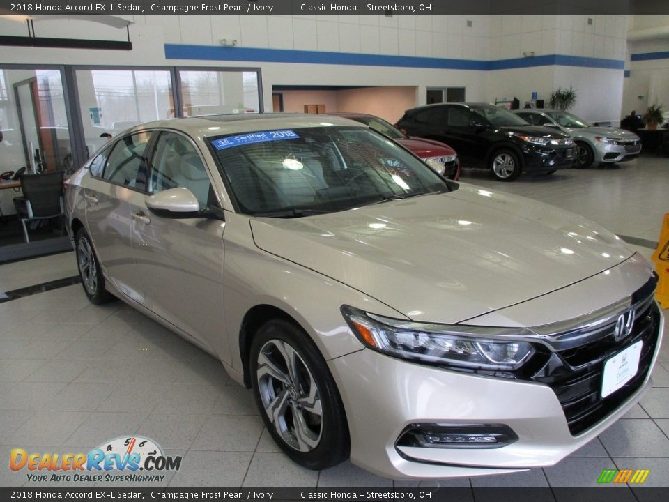 2018 Honda Accord EX-L Sedan Champagne Frost Pearl / Ivory Photo #3