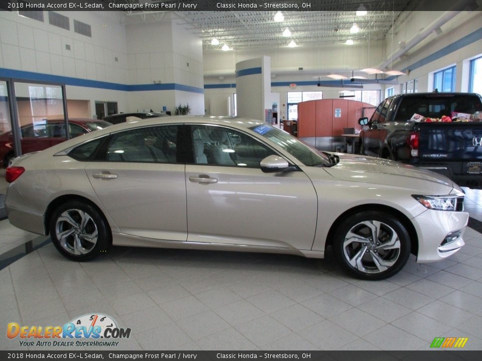 2018 Honda Accord EX-L Sedan Champagne Frost Pearl / Ivory Photo #4