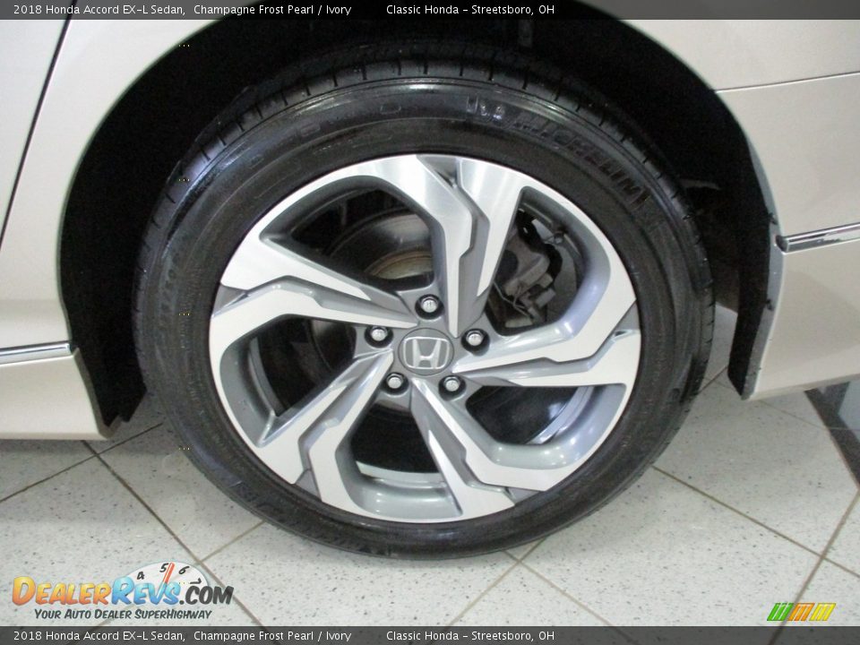 2018 Honda Accord EX-L Sedan Champagne Frost Pearl / Ivory Photo #11