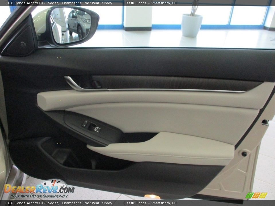 2018 Honda Accord EX-L Sedan Champagne Frost Pearl / Ivory Photo #14