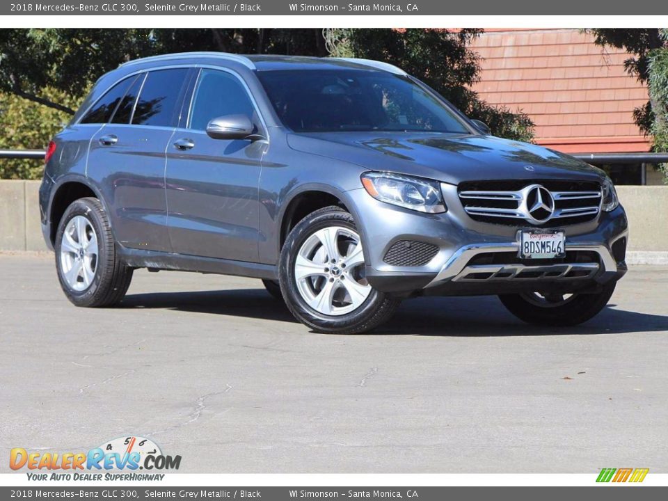 2018 Mercedes-Benz GLC 300 Selenite Grey Metallic / Black Photo #2