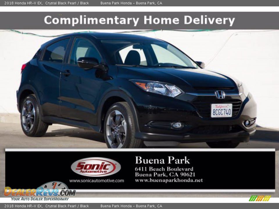 2018 Honda HR-V EX Crystal Black Pearl / Black Photo #1