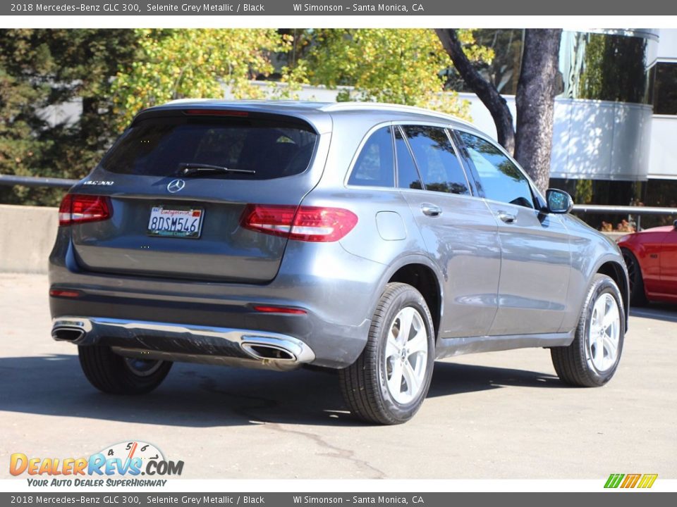 2018 Mercedes-Benz GLC 300 Selenite Grey Metallic / Black Photo #5