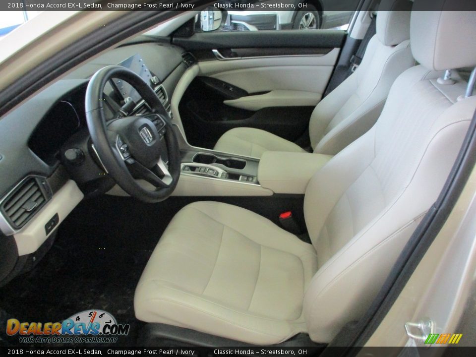 2018 Honda Accord EX-L Sedan Champagne Frost Pearl / Ivory Photo #28