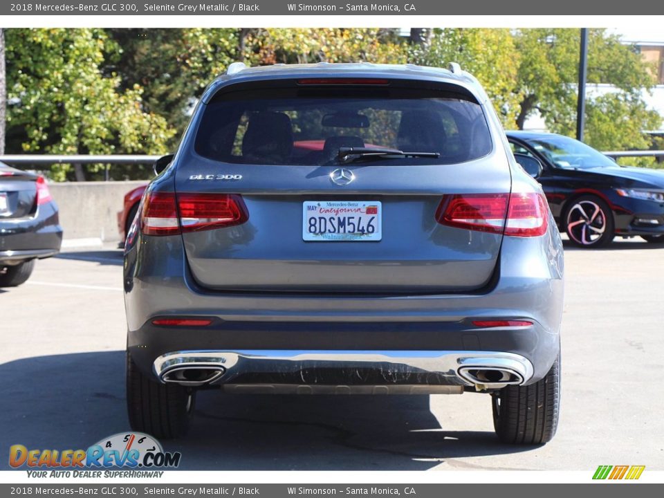 2018 Mercedes-Benz GLC 300 Selenite Grey Metallic / Black Photo #6