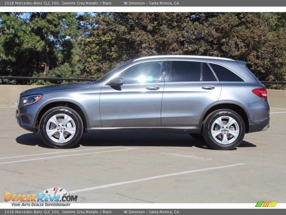 2018 Mercedes-Benz GLC 300 Selenite Grey Metallic / Black Photo #9