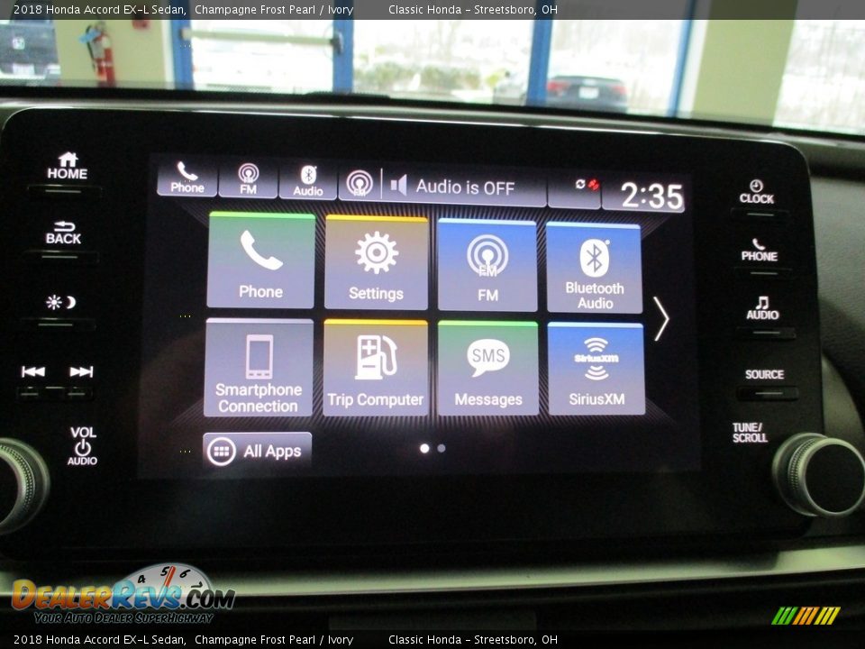 2018 Honda Accord EX-L Sedan Champagne Frost Pearl / Ivory Photo #36