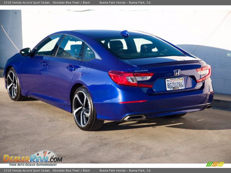 2018 Honda Accord Sport Sedan Obsidian Blue Pearl / Black Photo #2