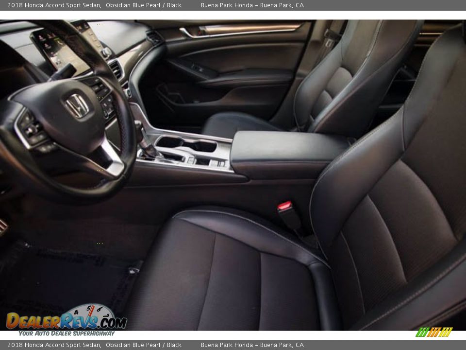 2018 Honda Accord Sport Sedan Obsidian Blue Pearl / Black Photo #3