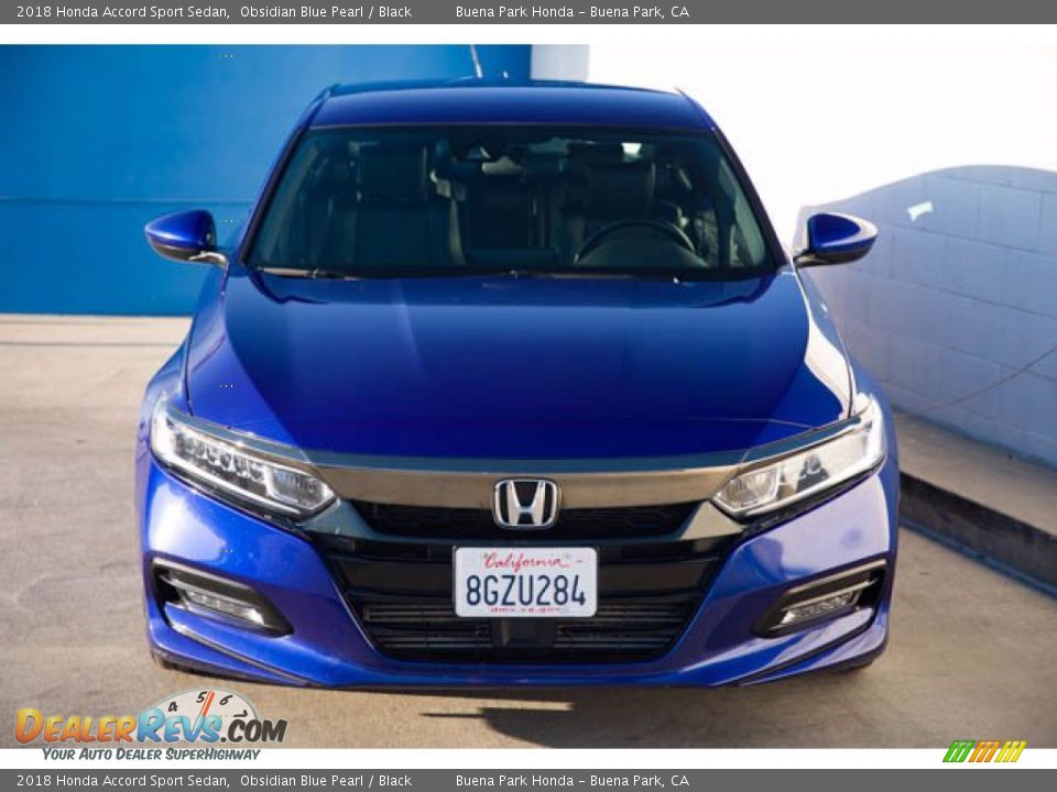 2018 Honda Accord Sport Sedan Obsidian Blue Pearl / Black Photo #7