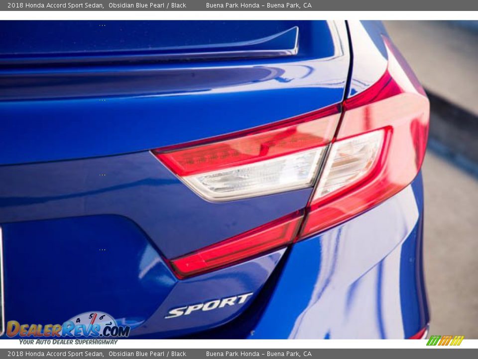 2018 Honda Accord Sport Sedan Obsidian Blue Pearl / Black Photo #11