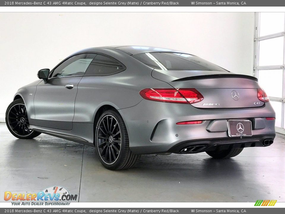 designo Selenite Grey (Matte) 2018 Mercedes-Benz C 43 AMG 4Matic Coupe Photo #10