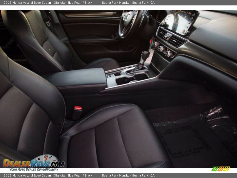 2018 Honda Accord Sport Sedan Obsidian Blue Pearl / Black Photo #22