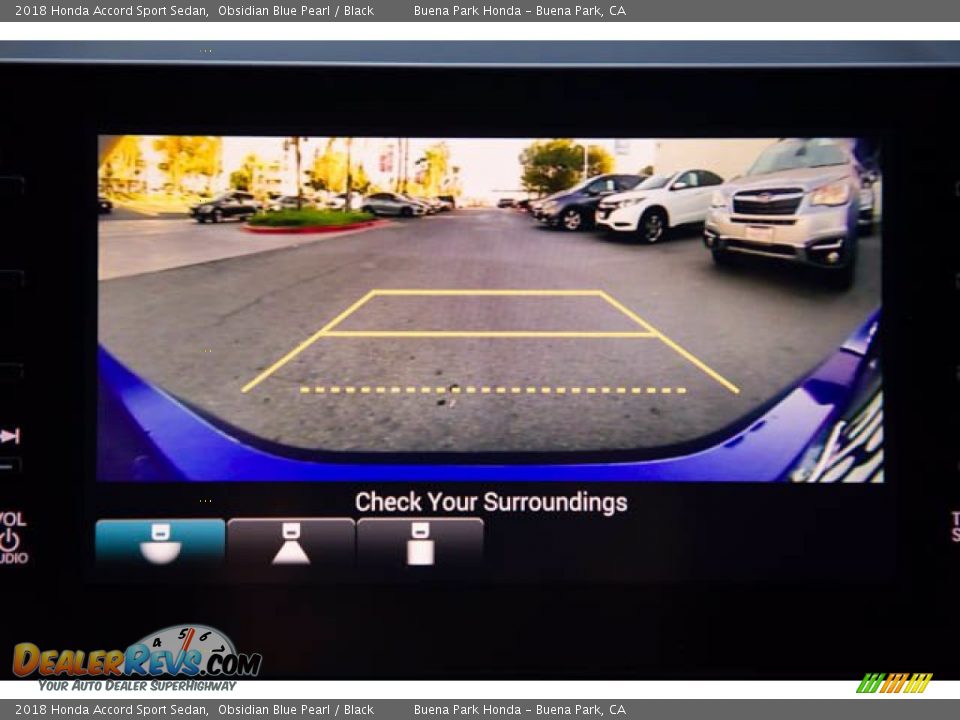 2018 Honda Accord Sport Sedan Obsidian Blue Pearl / Black Photo #25