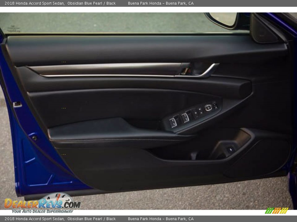 2018 Honda Accord Sport Sedan Obsidian Blue Pearl / Black Photo #27