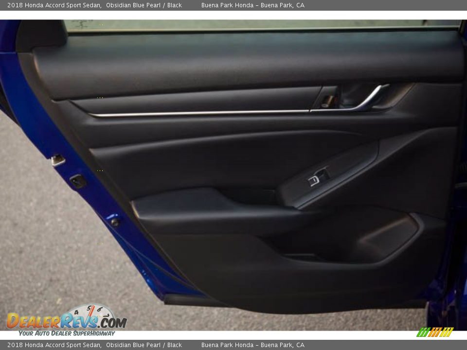 2018 Honda Accord Sport Sedan Obsidian Blue Pearl / Black Photo #29