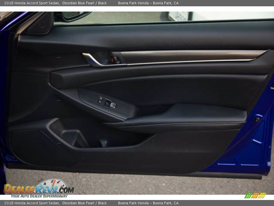 2018 Honda Accord Sport Sedan Obsidian Blue Pearl / Black Photo #31