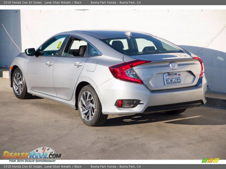 2018 Honda Civic EX Sedan Lunar Silver Metallic / Black Photo #2