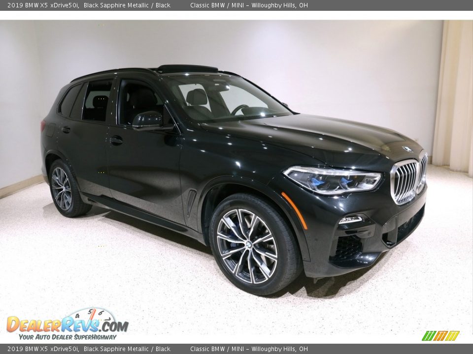 2019 BMW X5 xDrive50i Black Sapphire Metallic / Black Photo #1