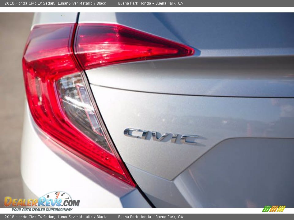 2018 Honda Civic EX Sedan Lunar Silver Metallic / Black Photo #12