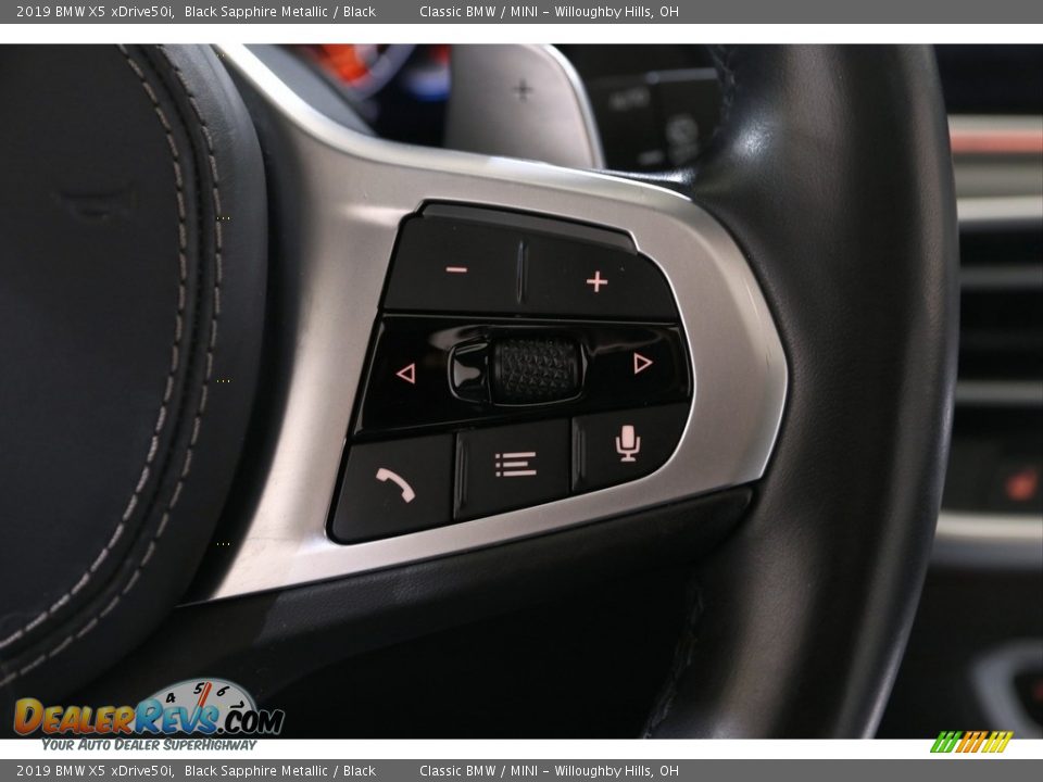 2019 BMW X5 xDrive50i Black Sapphire Metallic / Black Photo #14