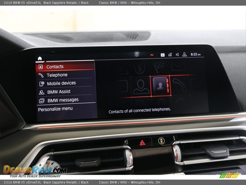 2019 BMW X5 xDrive50i Black Sapphire Metallic / Black Photo #24