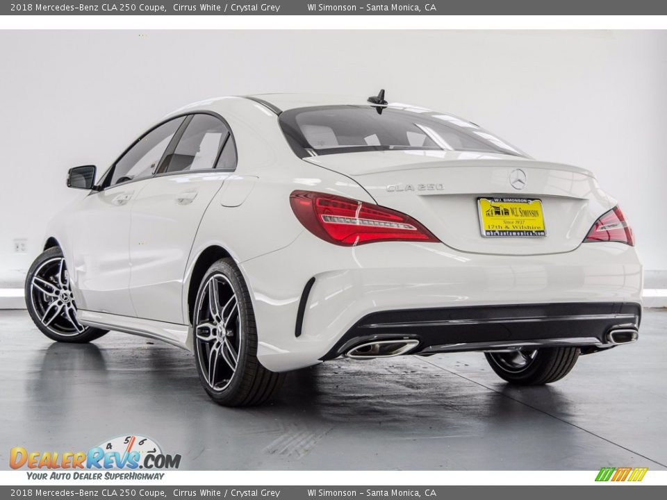 2018 Mercedes-Benz CLA 250 Coupe Cirrus White / Crystal Grey Photo #3