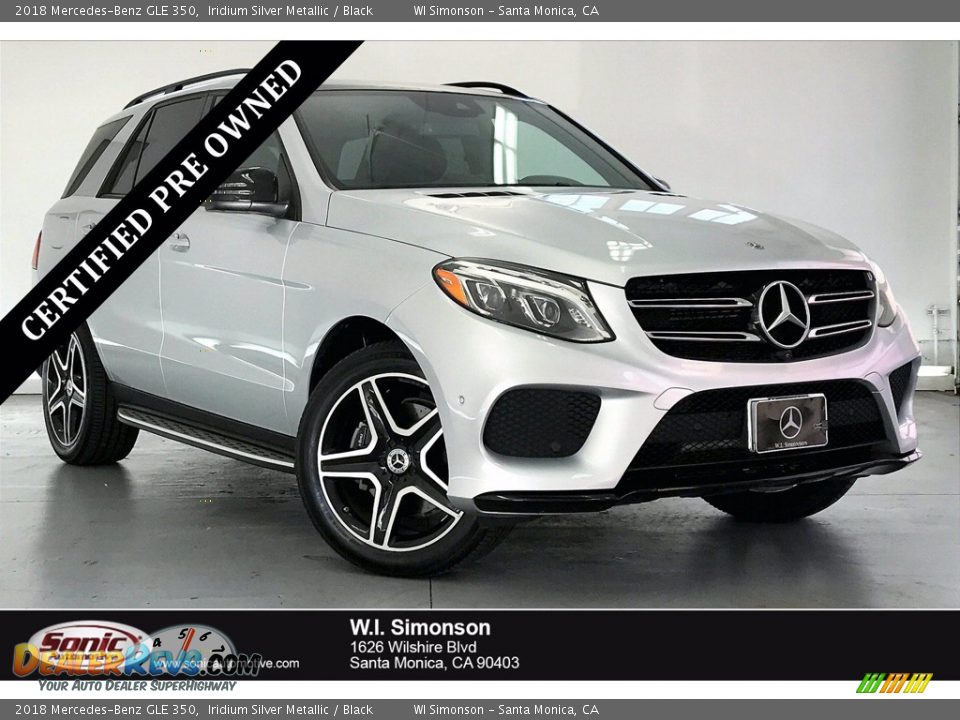 2018 Mercedes-Benz GLE 350 Iridium Silver Metallic / Black Photo #1