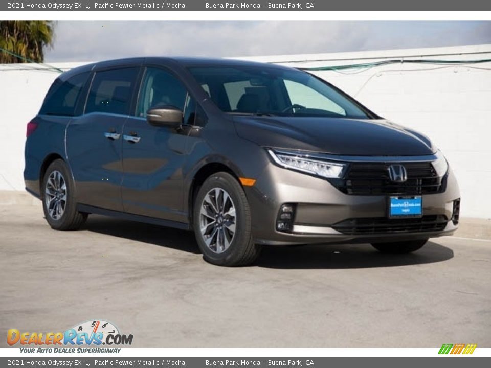 2021 Honda Odyssey EX-L Pacific Pewter Metallic / Mocha Photo #1