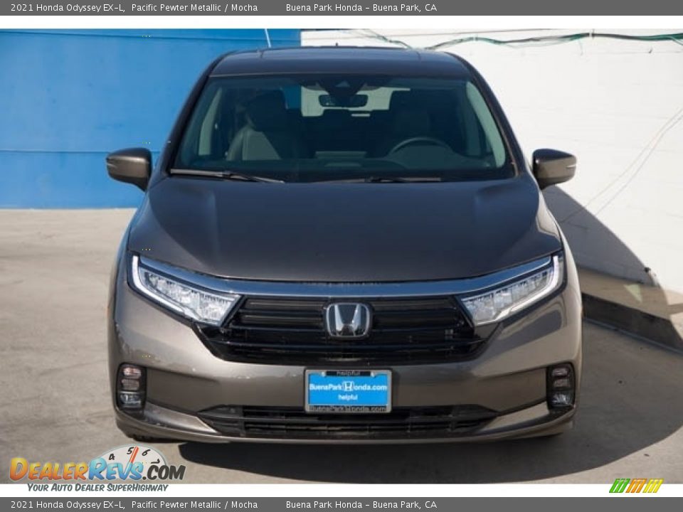 2021 Honda Odyssey EX-L Pacific Pewter Metallic / Mocha Photo #3