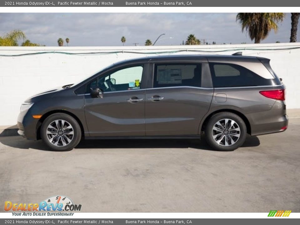 2021 Honda Odyssey EX-L Pacific Pewter Metallic / Mocha Photo #4