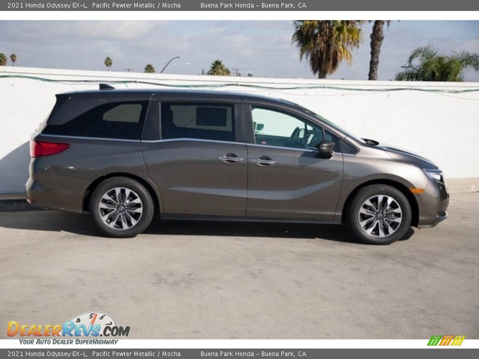 2021 Honda Odyssey EX-L Pacific Pewter Metallic / Mocha Photo #8