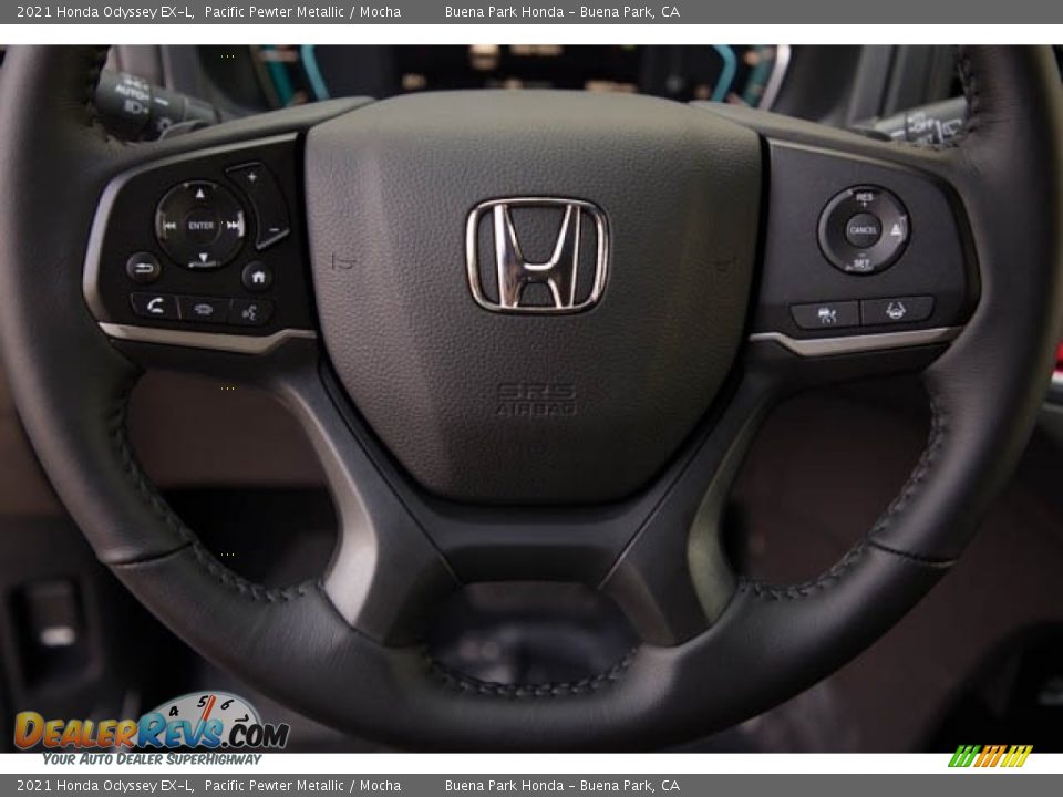 2021 Honda Odyssey EX-L Pacific Pewter Metallic / Mocha Photo #19